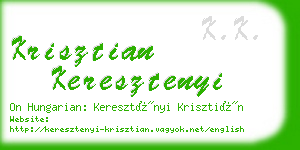 krisztian keresztenyi business card